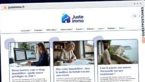 Publish Guest Post on justeimmo.fr