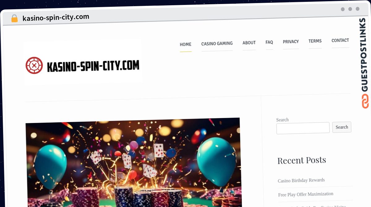 Publish Guest Post on kasino-spin-city.com