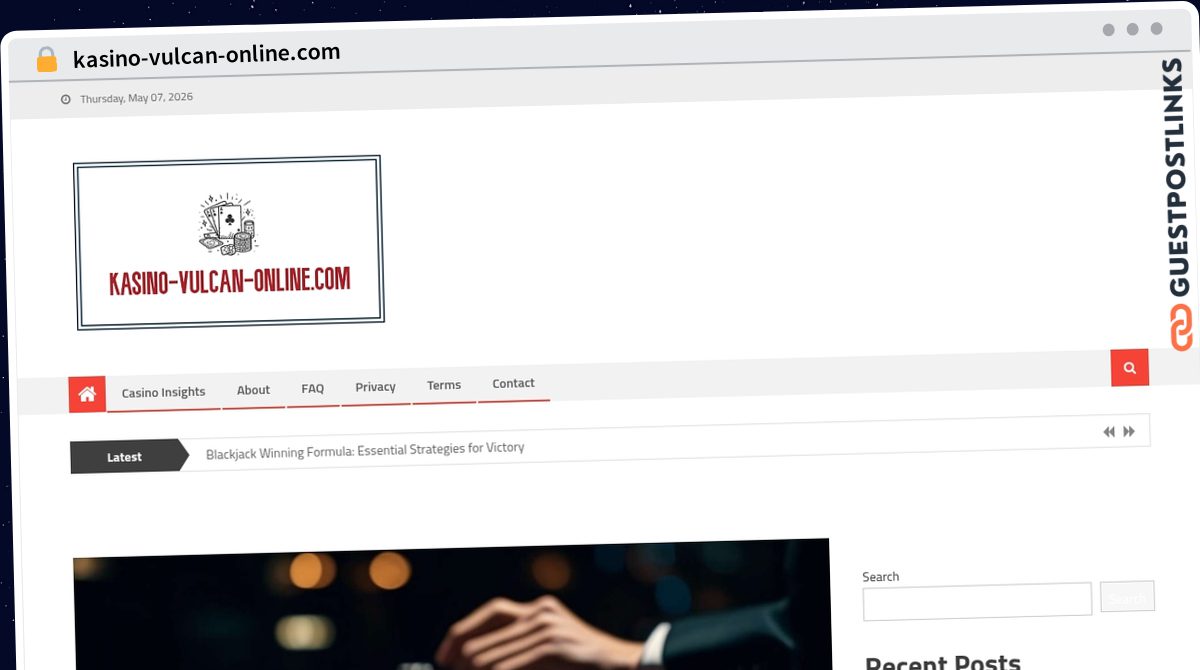 Publish Guest Post on kasino-vulcan-online.com