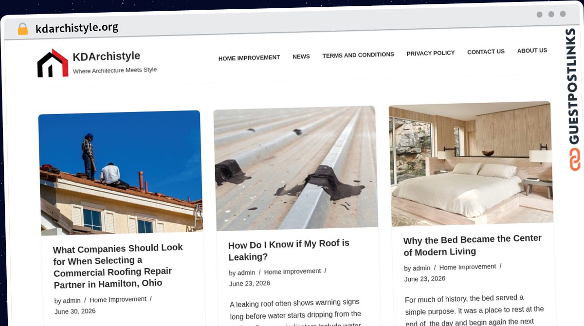 Publish Guest Post on kdarchistyle.org