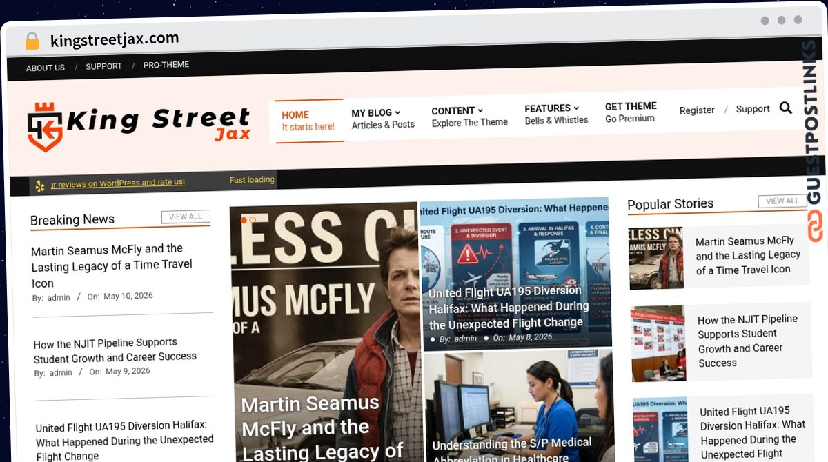 Publish Guest Post on kingstreetjax.com