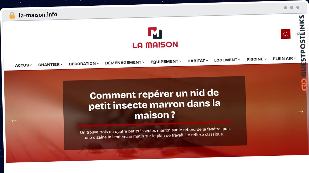 Publish Guest Post on la-maison.info