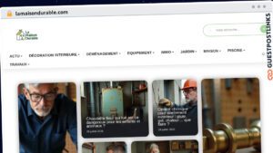 Publish Guest Post on lamaisondurable.com