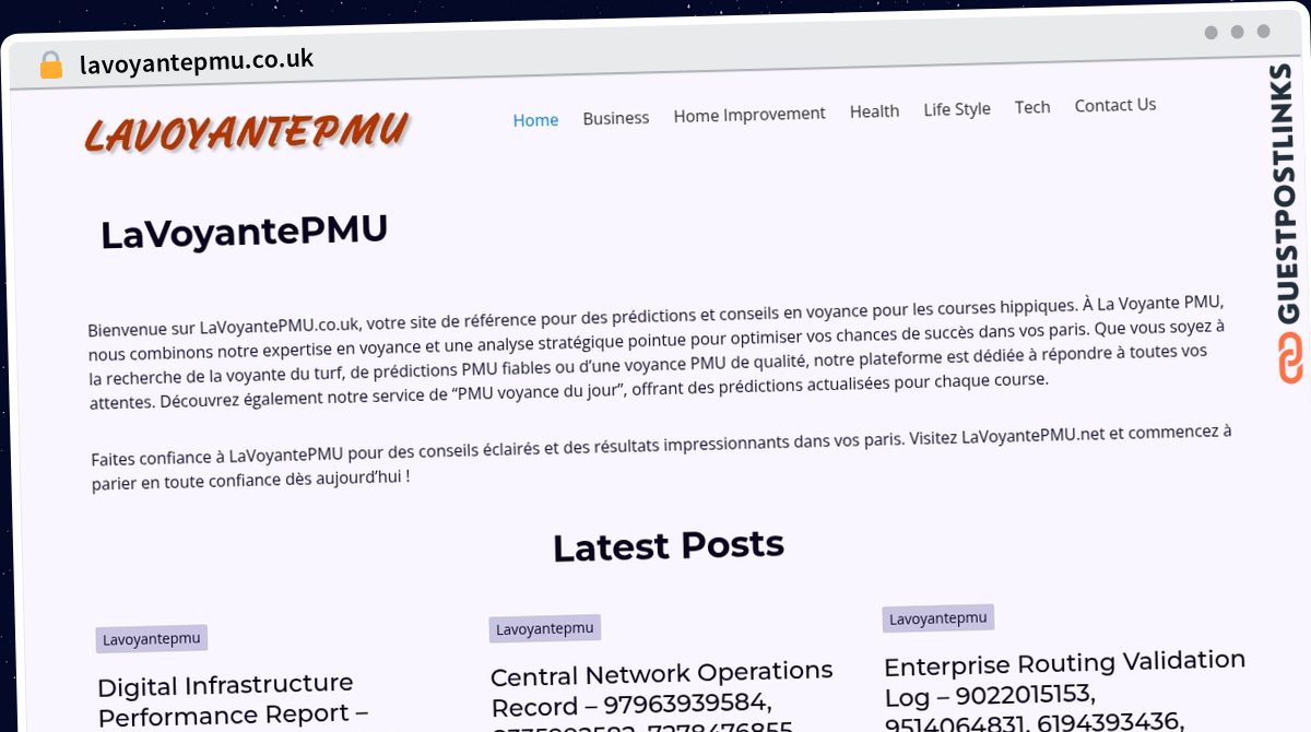 Publish Guest Post on lavoyantepmu.co.uk