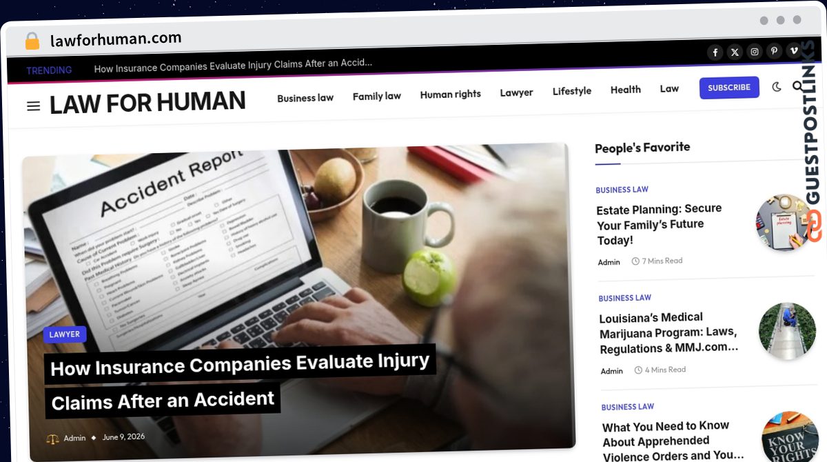 Publish Guest Post on lawforhuman.com
