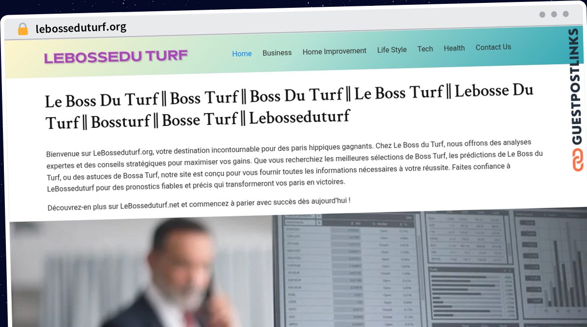 Publish Guest Post on lebosseduturf.org