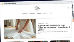 Publish Guest Post on lesensdelamode.fr