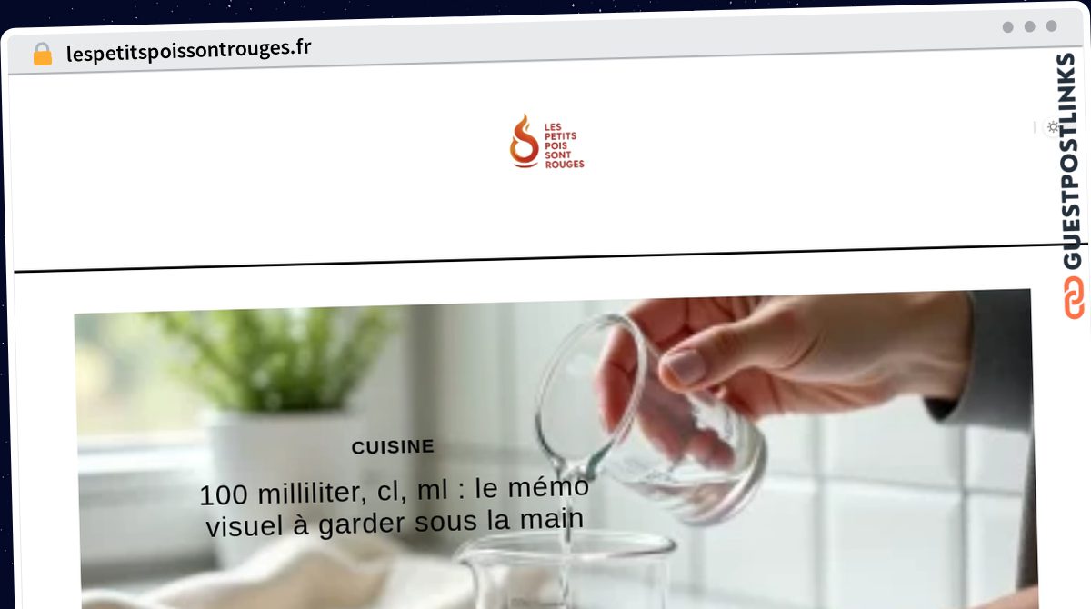 Publish Guest Post on lespetitspoissontrouges.fr