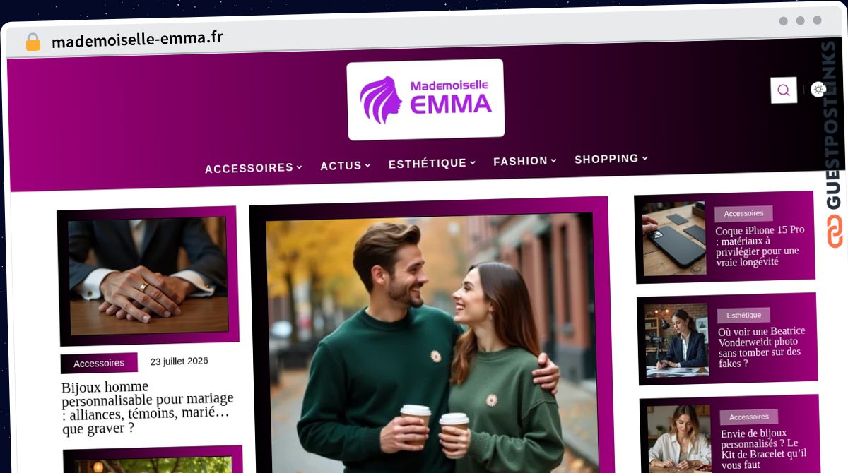 Publish Guest Post on mademoiselle-emma.fr