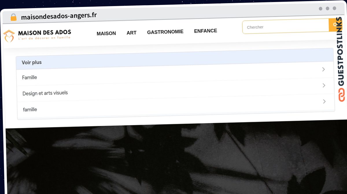 Publish Guest Post on maisondesados-angers.fr