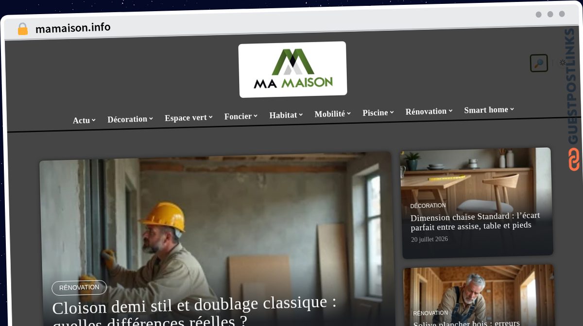 Publish Guest Post on mamaison.info