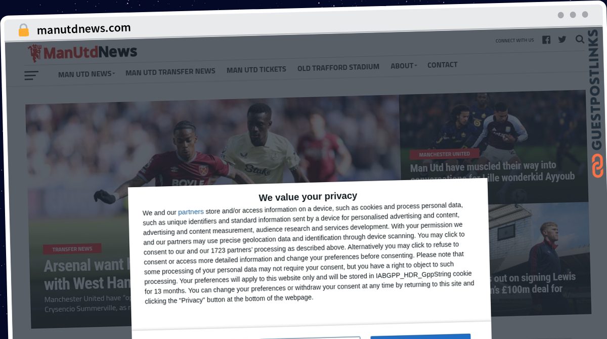 Publish Guest Post on manutdnews.com