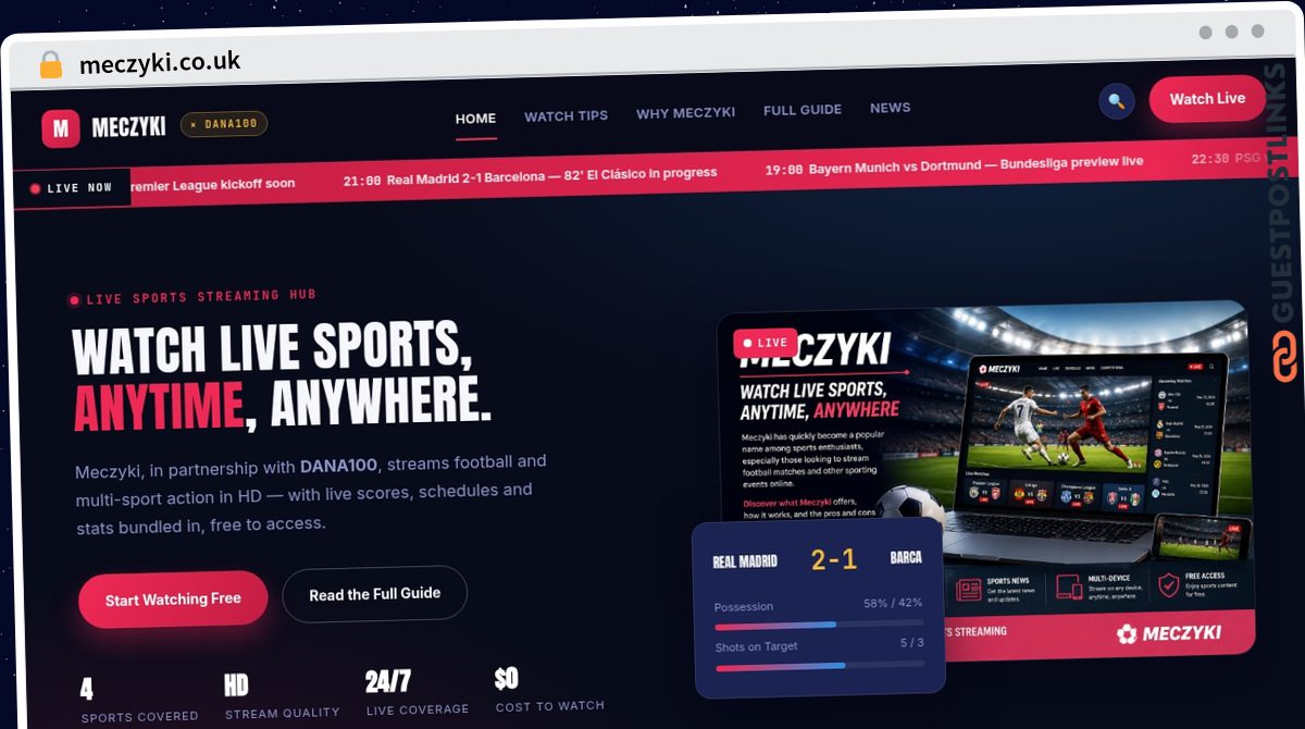 Publish Guest Post on meczyki.co.uk