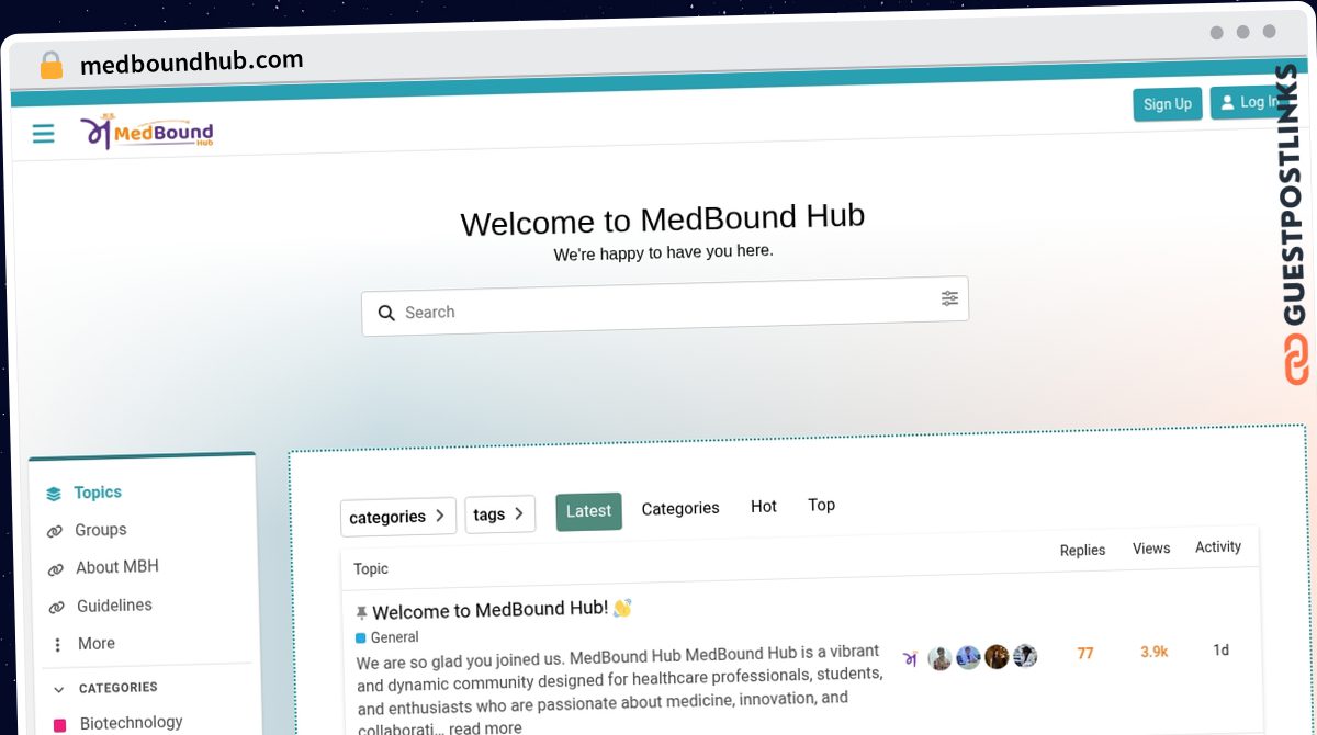 Publish Guest Post on medboundhub.com