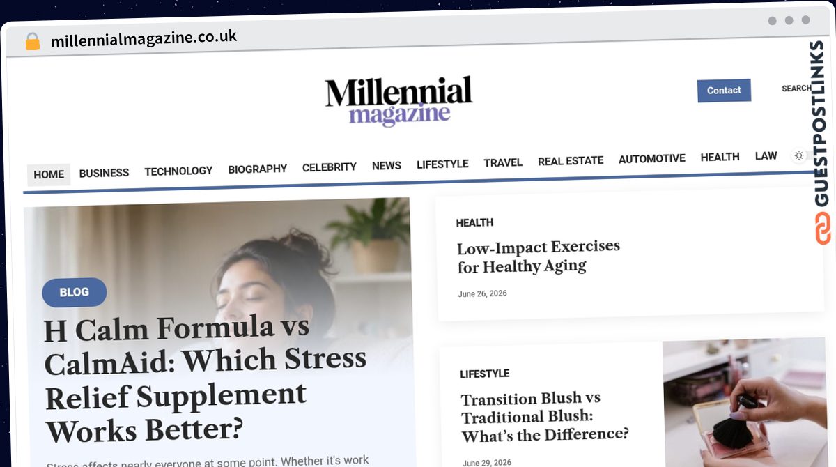 Publish Guest Post on millennialmagazine.co.uk