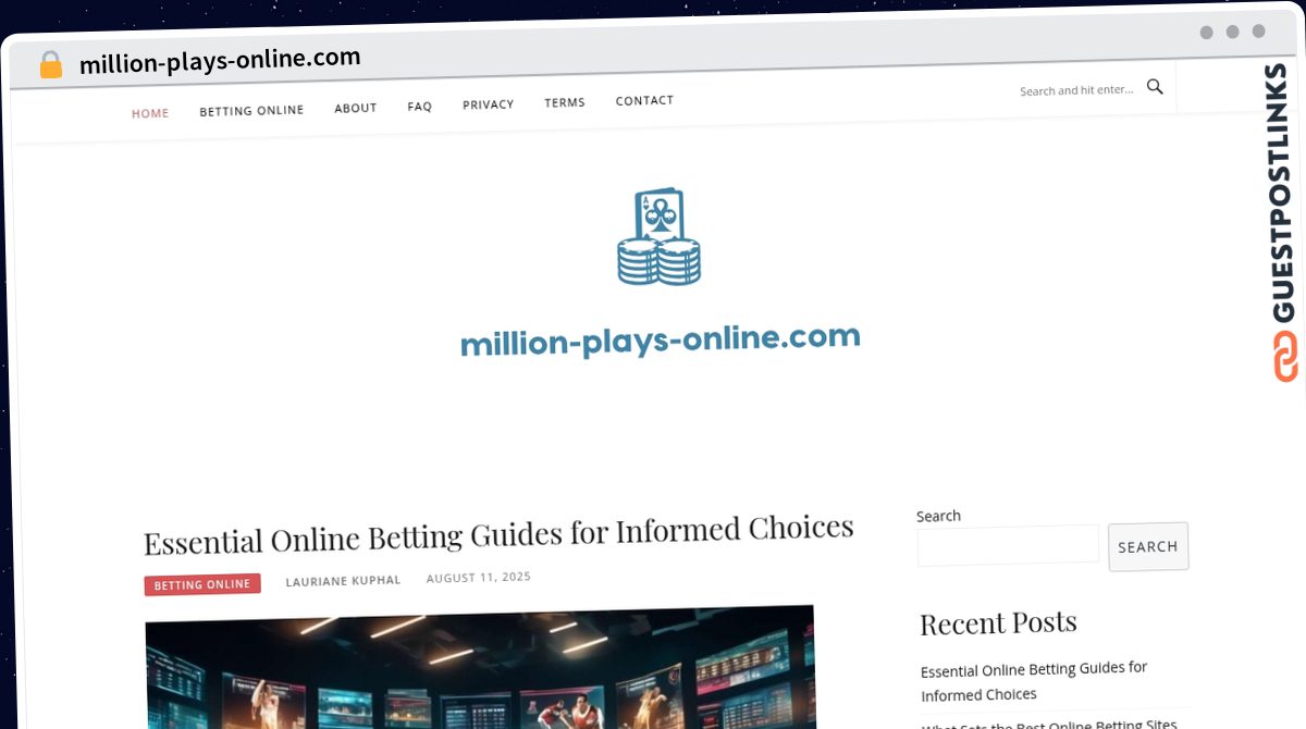 Publish Guest Post on million-plays-online.com