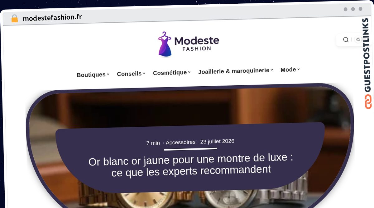 Publish Guest Post on modestefashion.fr