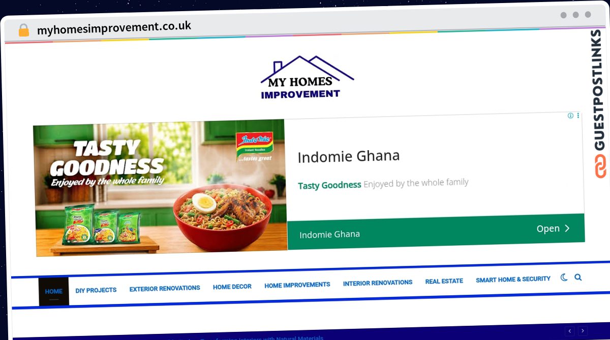 Publish Guest Post on myhomesimprovement.co.uk