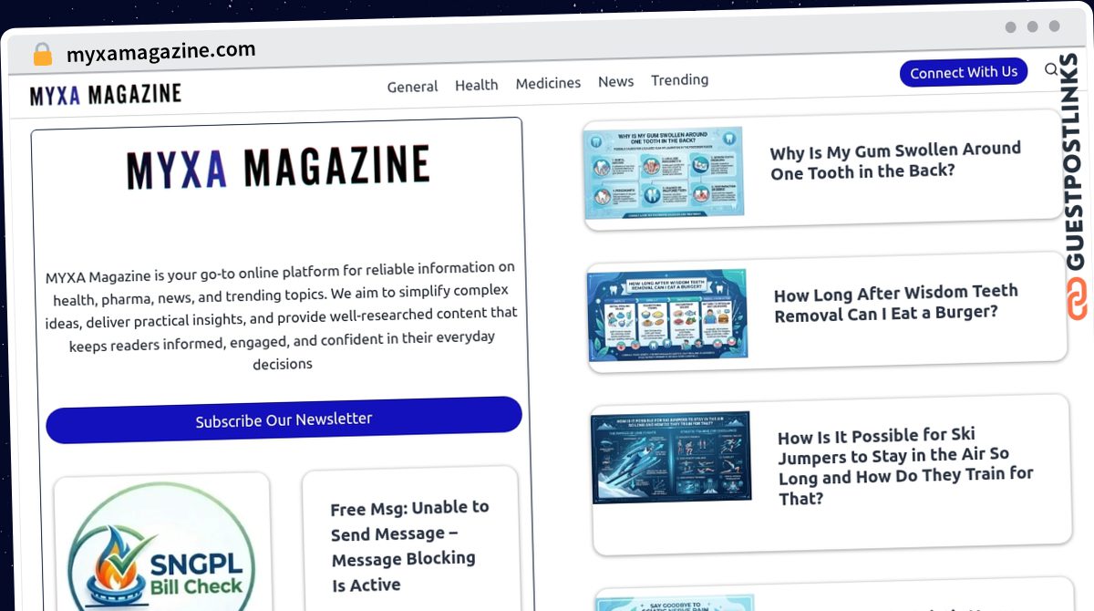 Publish Guest Post on myxamagazine.com