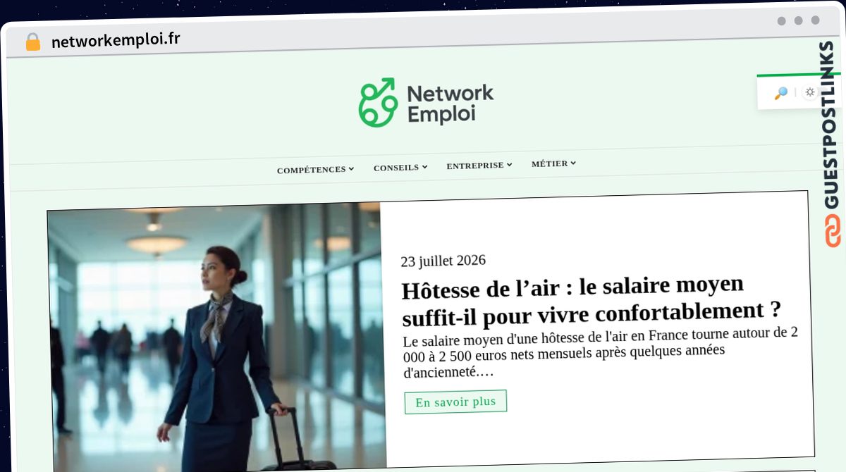 Publish Guest Post on networkemploi.fr