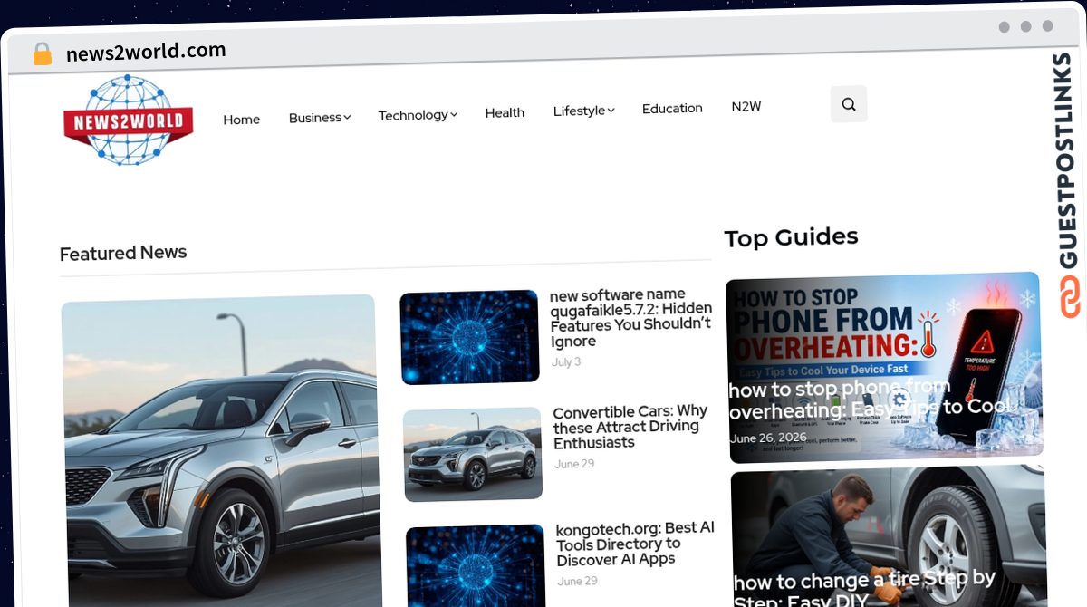 Publish Guest Post on news2world.com