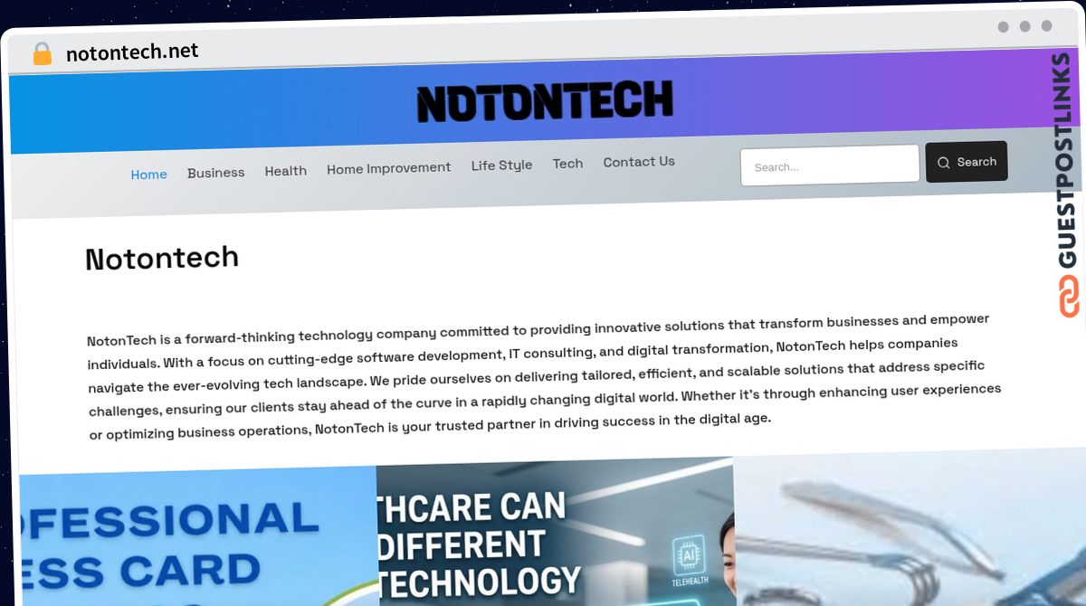 Publish Guest Post on notontech.net