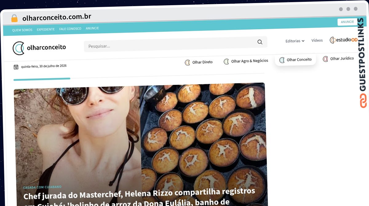 Publish Guest Post on olharconceito.com.br