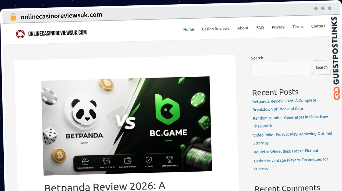 Publish Guest Post on onlinecasinoreviewsuk.com