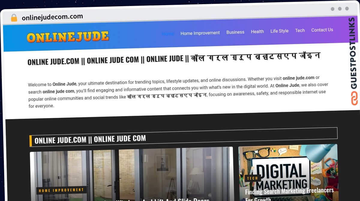 Publish Guest Post on onlinejudecom.com