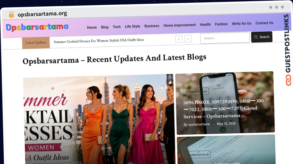 Publish Guest Post on opsbarsartama.org