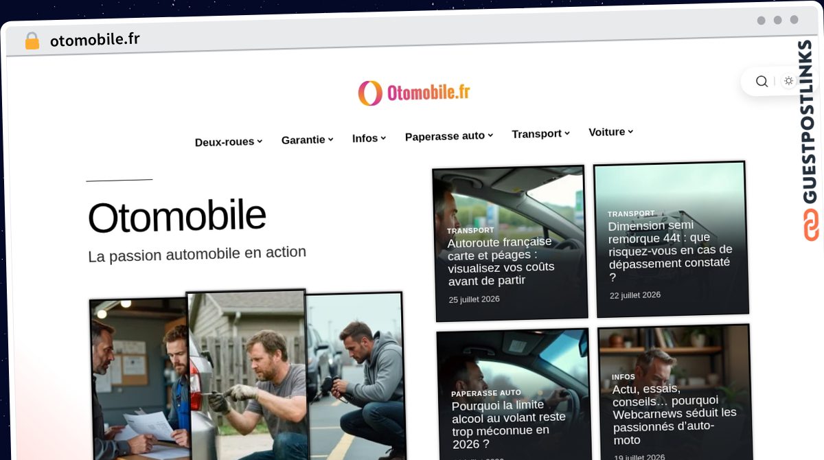 Publish Guest Post on otomobile.fr