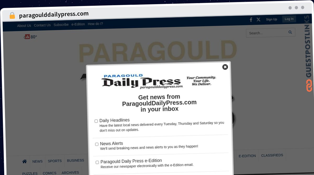 Publish Guest Post on paragoulddailypress.com