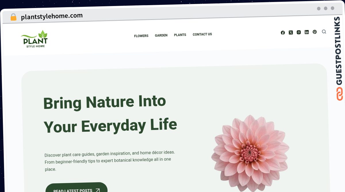 Publish Guest Post on plantstylehome.com