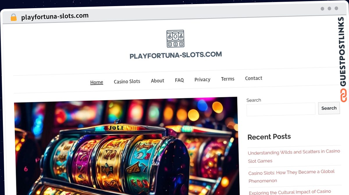 Publish Guest Post on playfortuna-slots.com