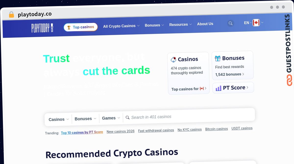 Publish Guest Post on playtoday.co
