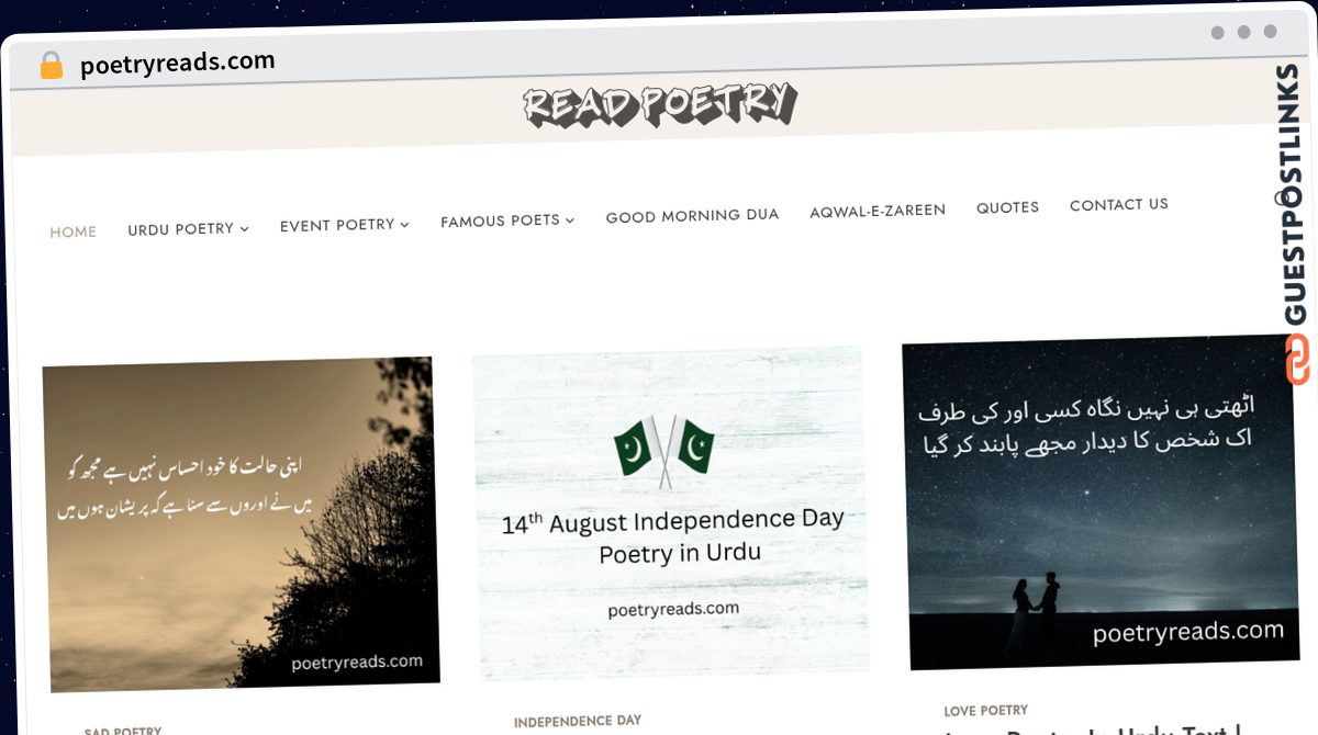 Publish Guest Post on poetryreads.com