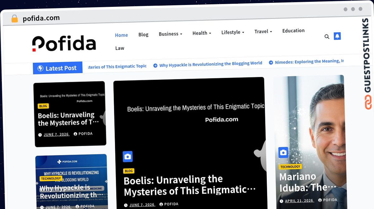 Publish Guest Post on pofida.com