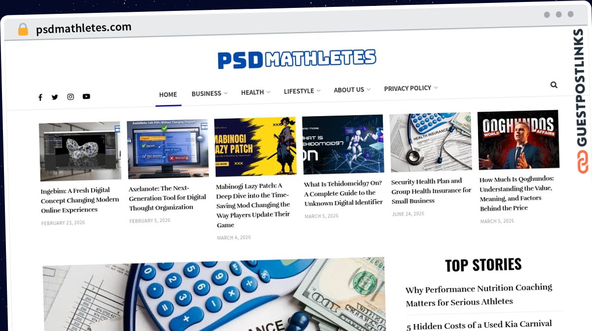Publish Guest Post on psdmathletes.com