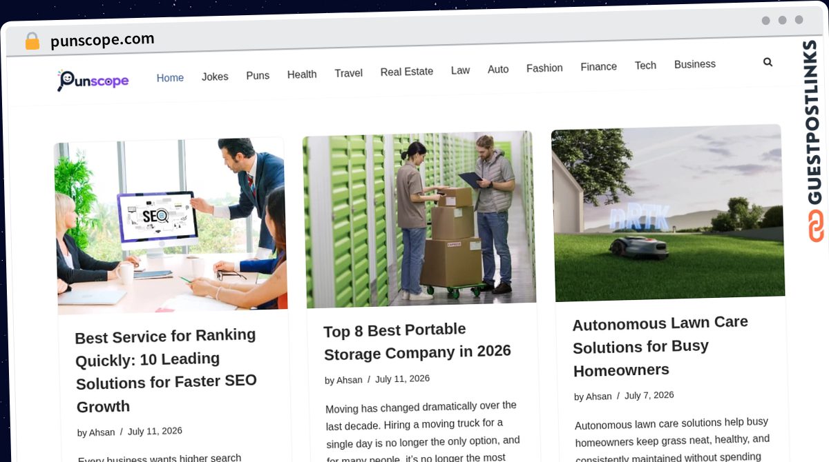 Publish Guest Post on punscope.com
