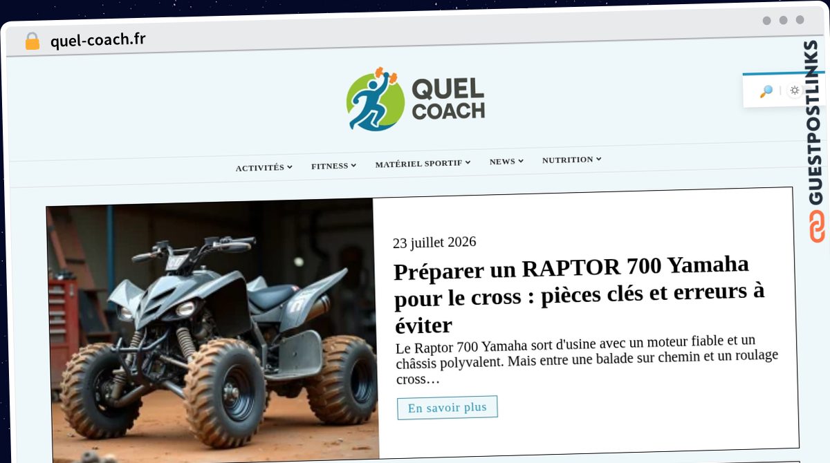 Publish Guest Post on quel-coach.fr