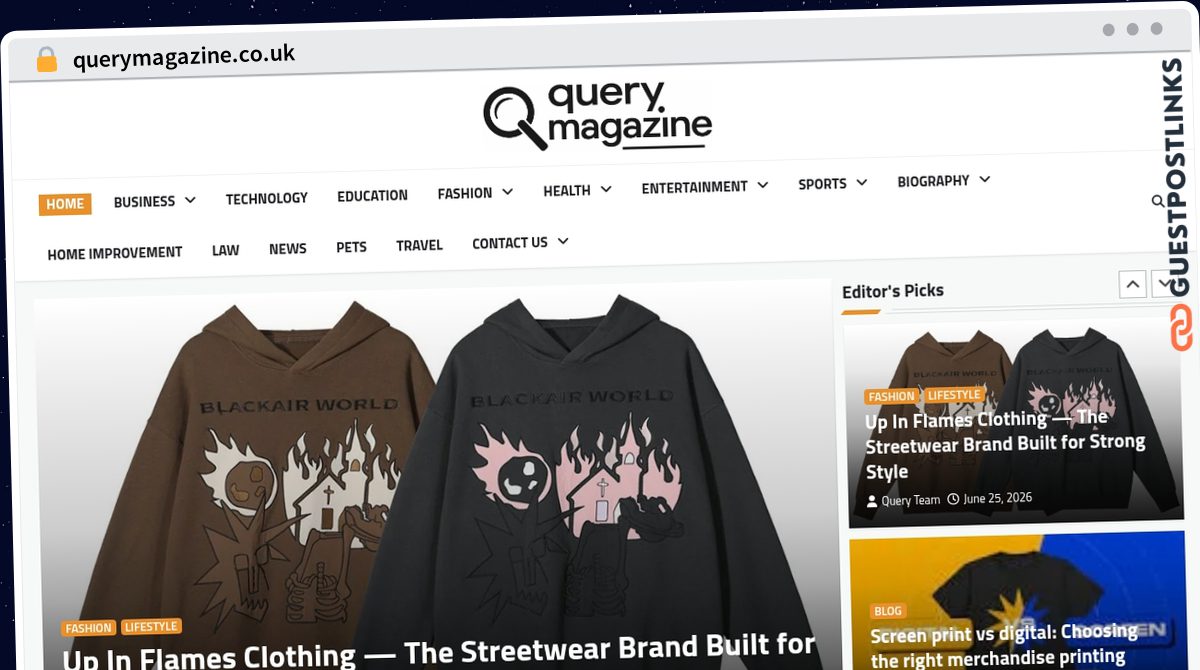 Publish Guest Post on querymagazine.co.uk