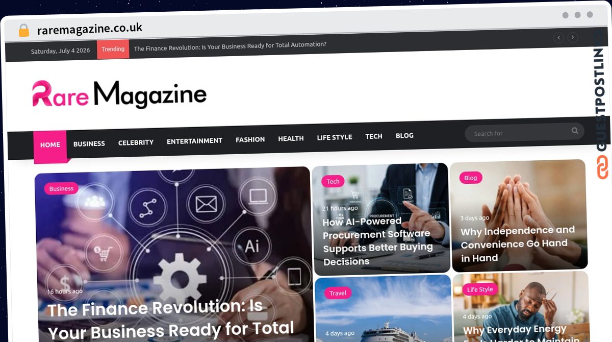 Publish Guest Post on raremagazine.co.uk