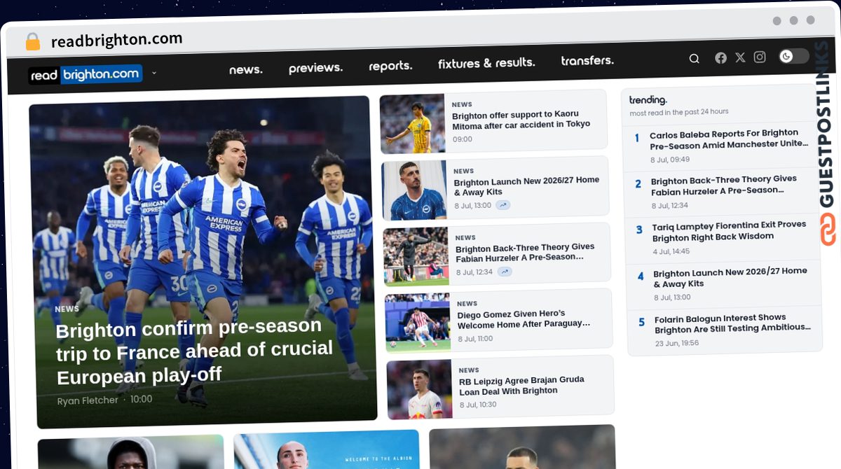 Publish Guest Post on readbrighton.com