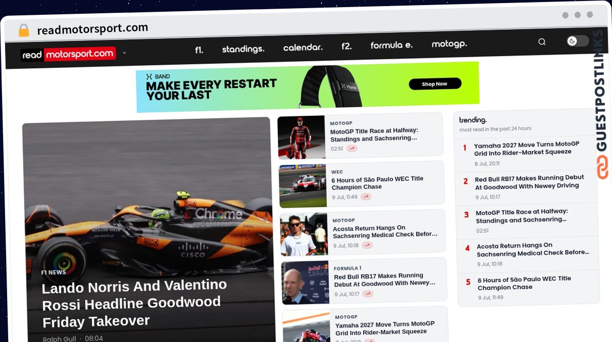 Publish Guest Post on readmotorsport.com