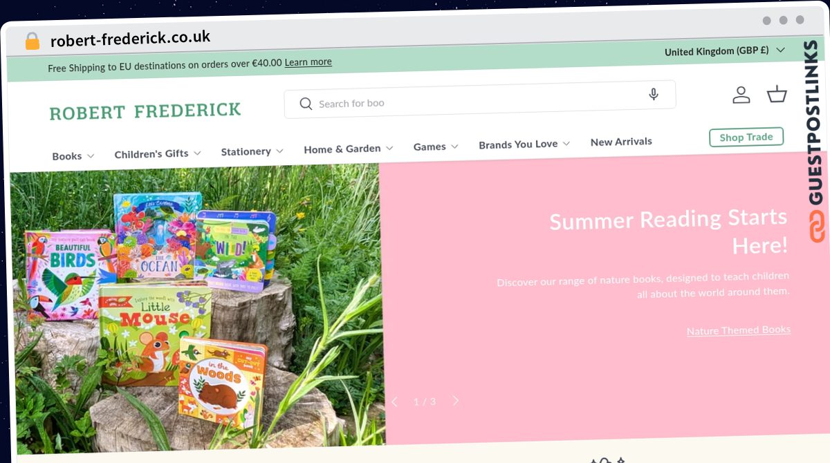 Publish Guest Post on robert-frederick.co.uk