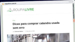 Publish Guest Post on roupalivre.com.br