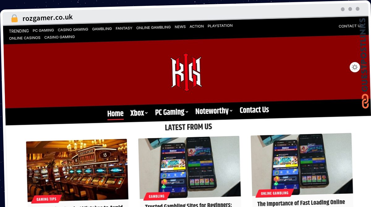 Publish Guest Post on rozgamer.co.uk