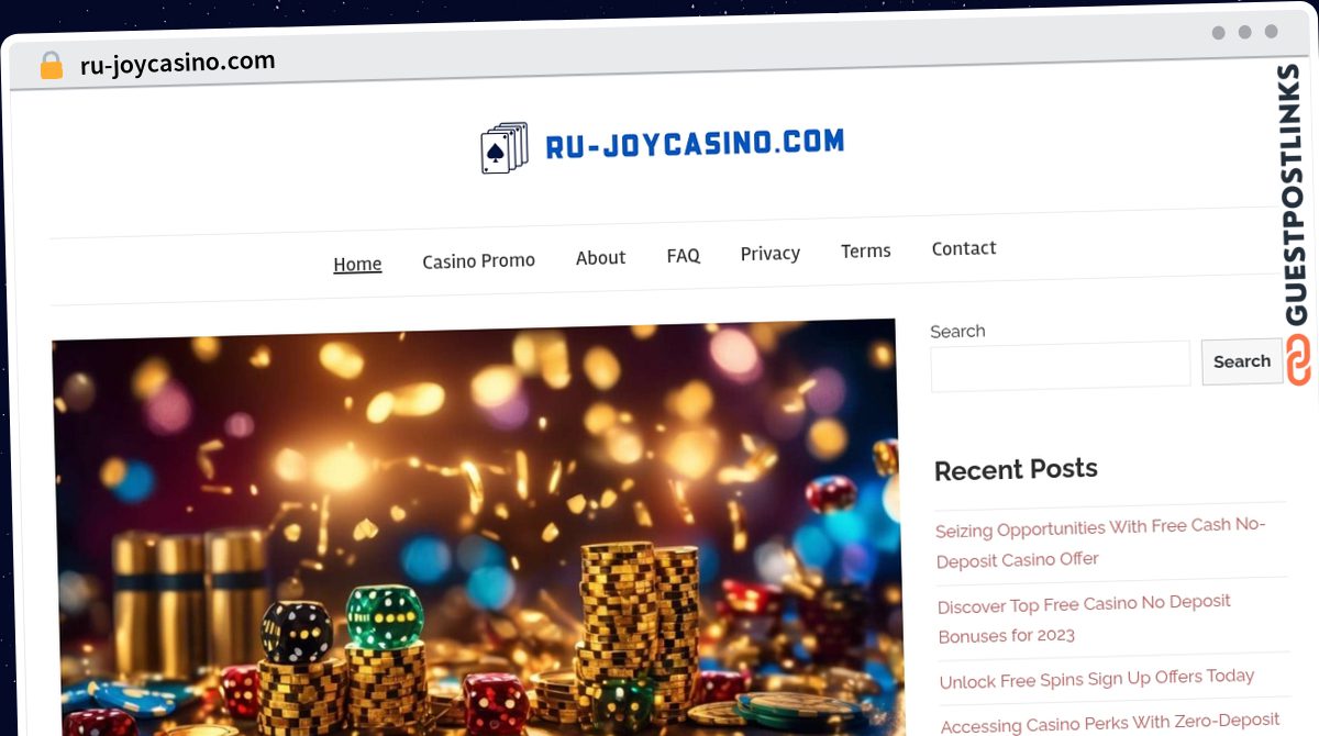 Publish Guest Post on ru-joycasino.com
