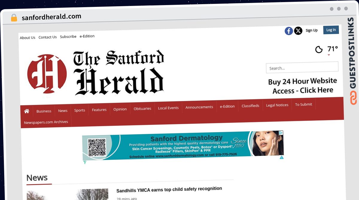 Publish Guest Post on sanfordherald.com