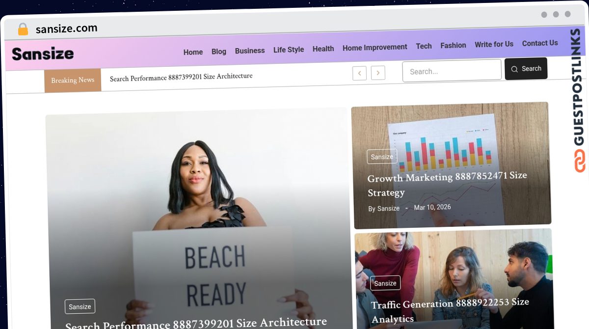 Publish Guest Post on sansize.com